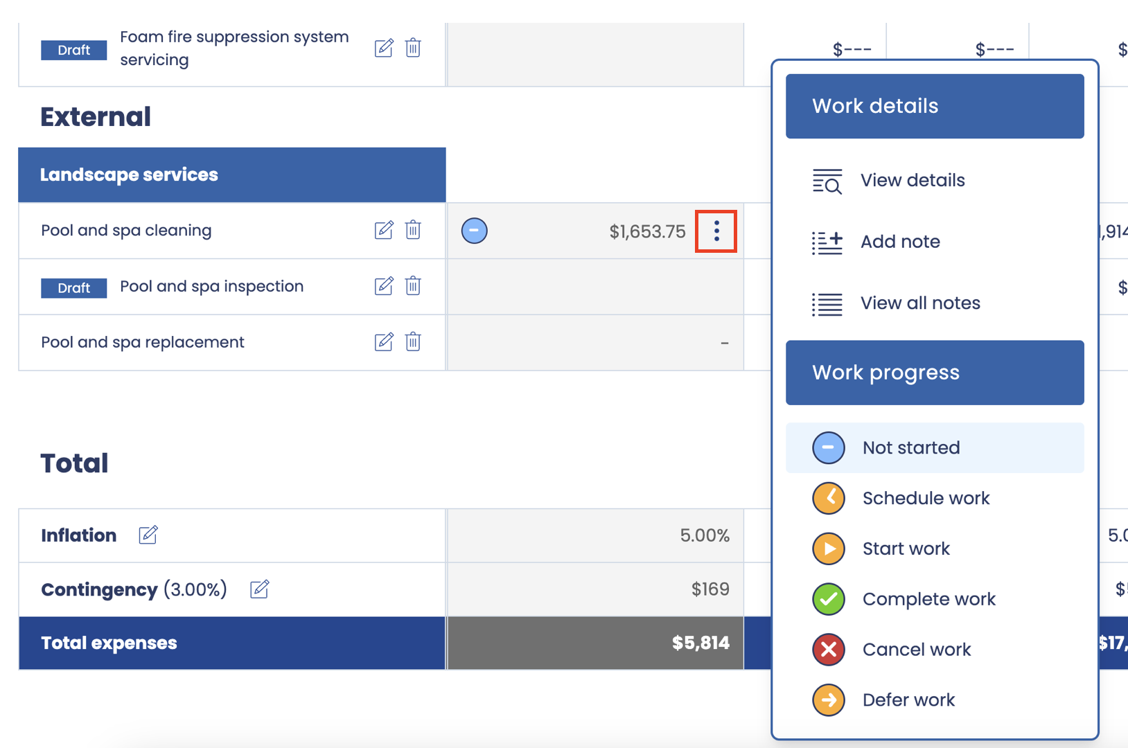 Contextual menu - Work tracker.png